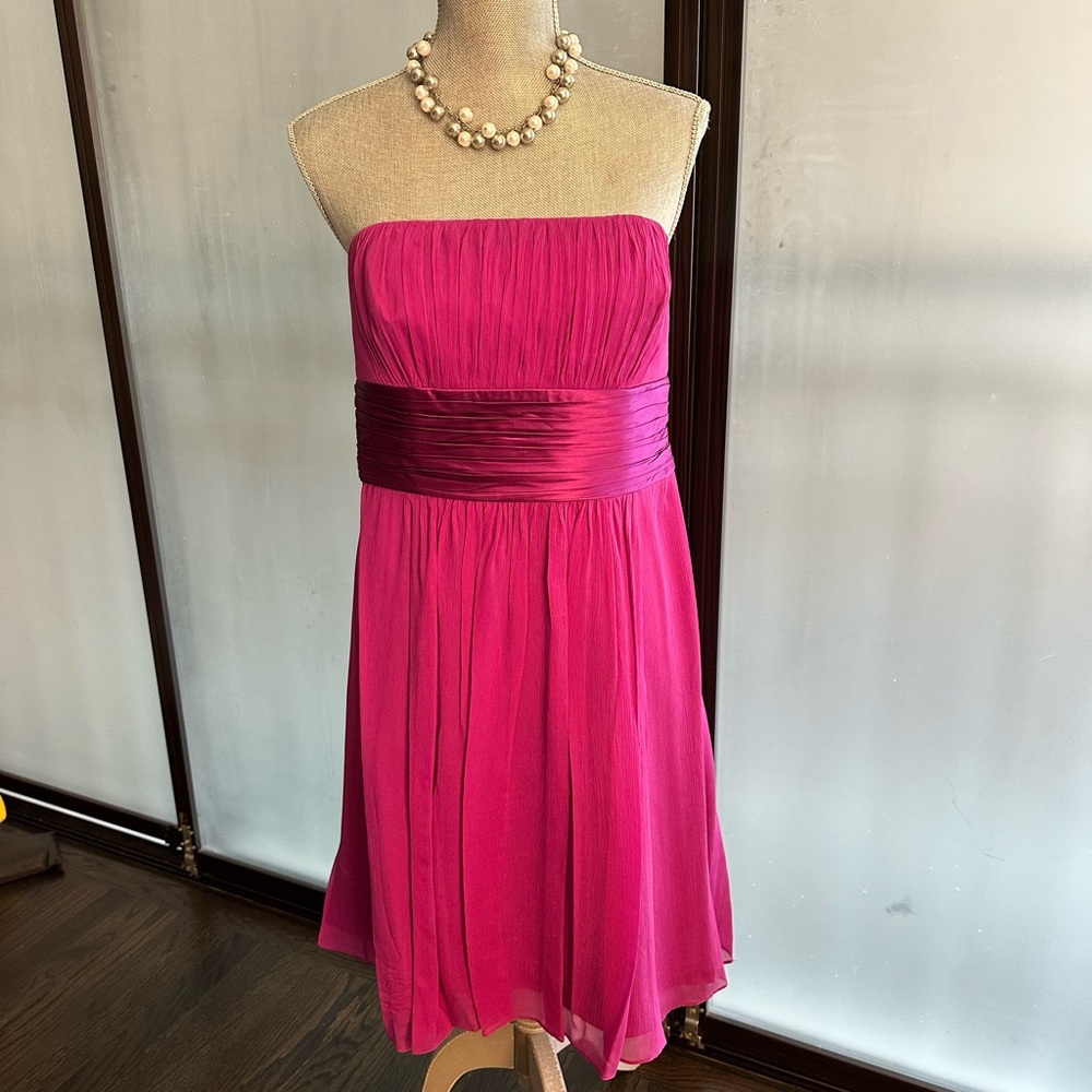 Ann Taylor Elegant Pink Strapless Dress